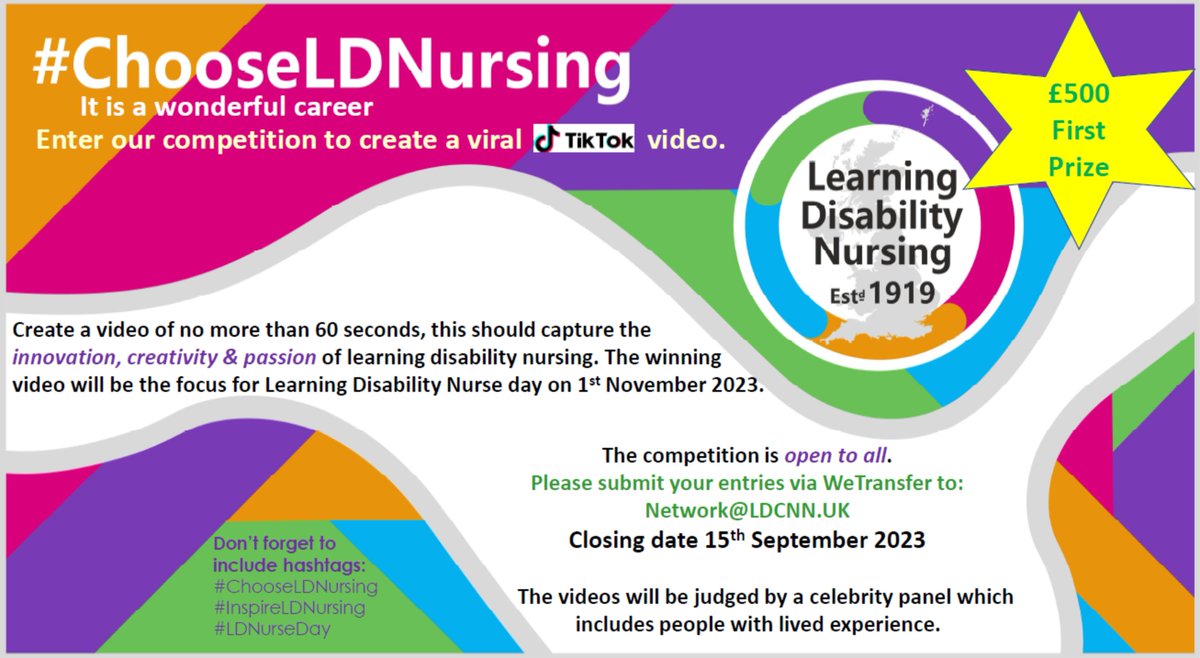 There is real merit in creating a social movement for change in learning disability nursing; breaking down barriers, dispelling myths and raising awareness. So whether you have lots of experience or very little, let your creativity do the talking! <a href="/teamCNO_/">teamCNO 💙</a> <a href="/AcosiaNyanin/">Acosia Nyanin 💙</a> <a href="/ukldcnn/">UKLDCNN</a>
