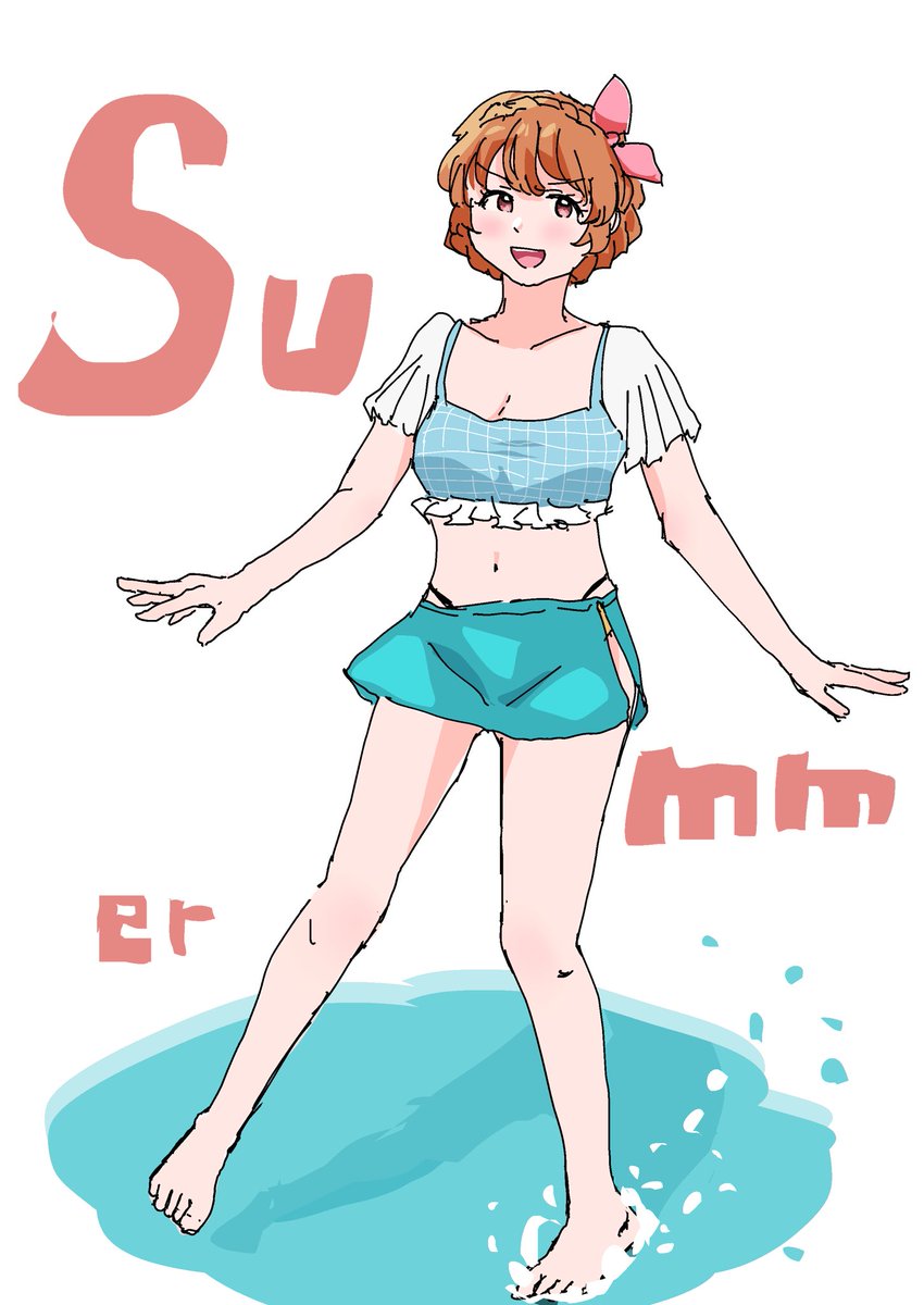 「あかりSummer」|カントラのイラスト