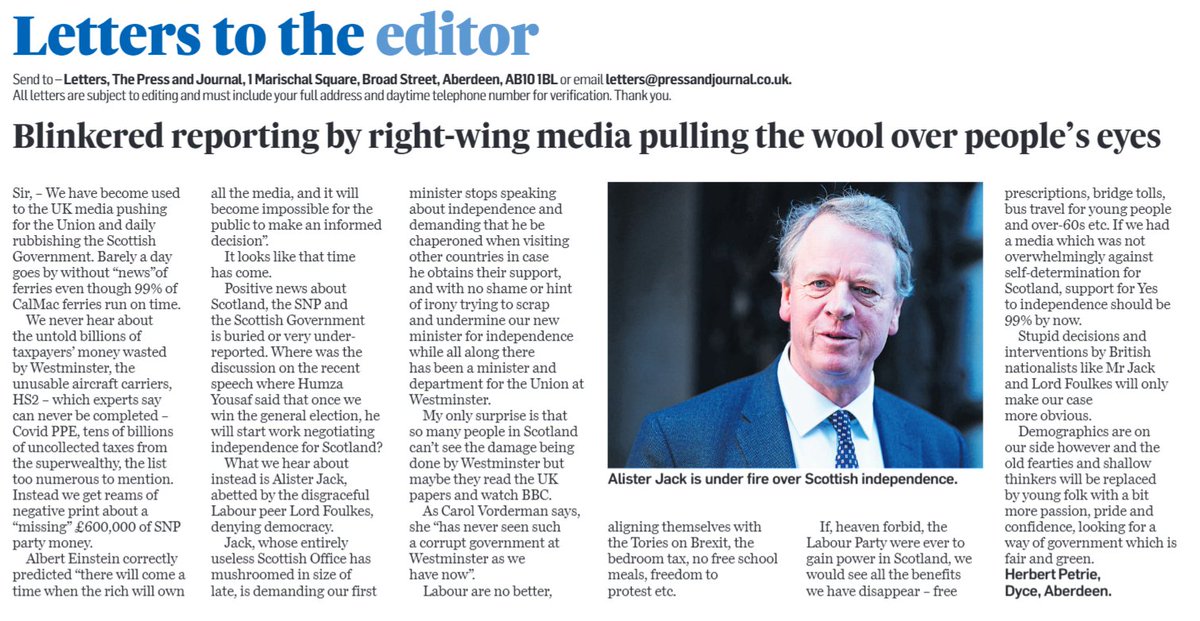 DickWinchester's tweet photo. In today's Press and Journal. https://t.co/GtgpyFw5YT