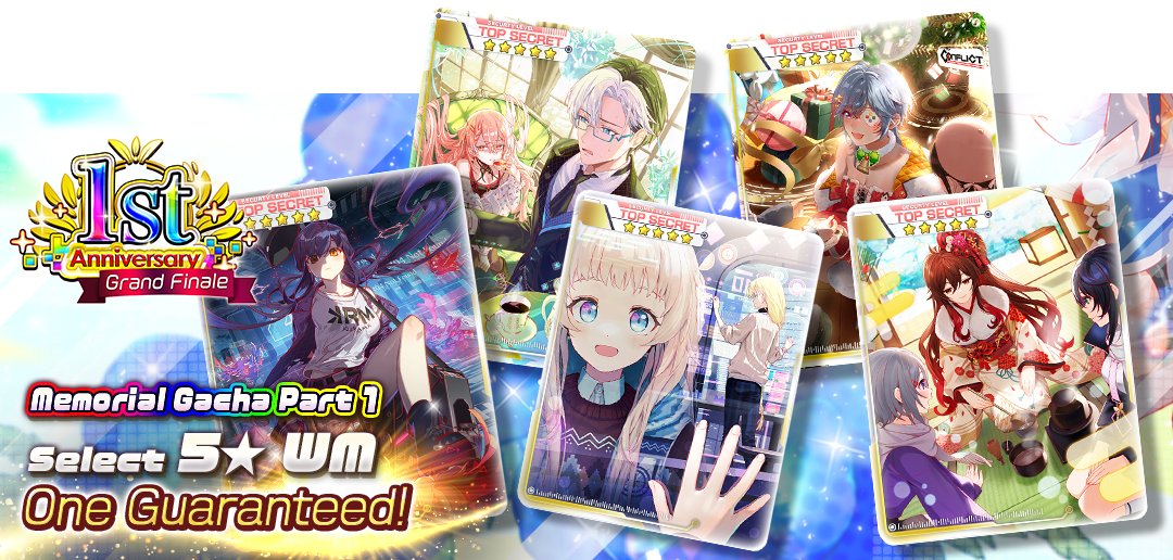 【🐰Memorial Gacha Part 1🐰】is coming! 《2 pulls per user》 Receive one 5★ World Memory from the special lineup, guaranteed! Pull 2 times for 1,500 Paid Quartz each✨ Check the in-game details for the lineup👀 #ALICEFiction