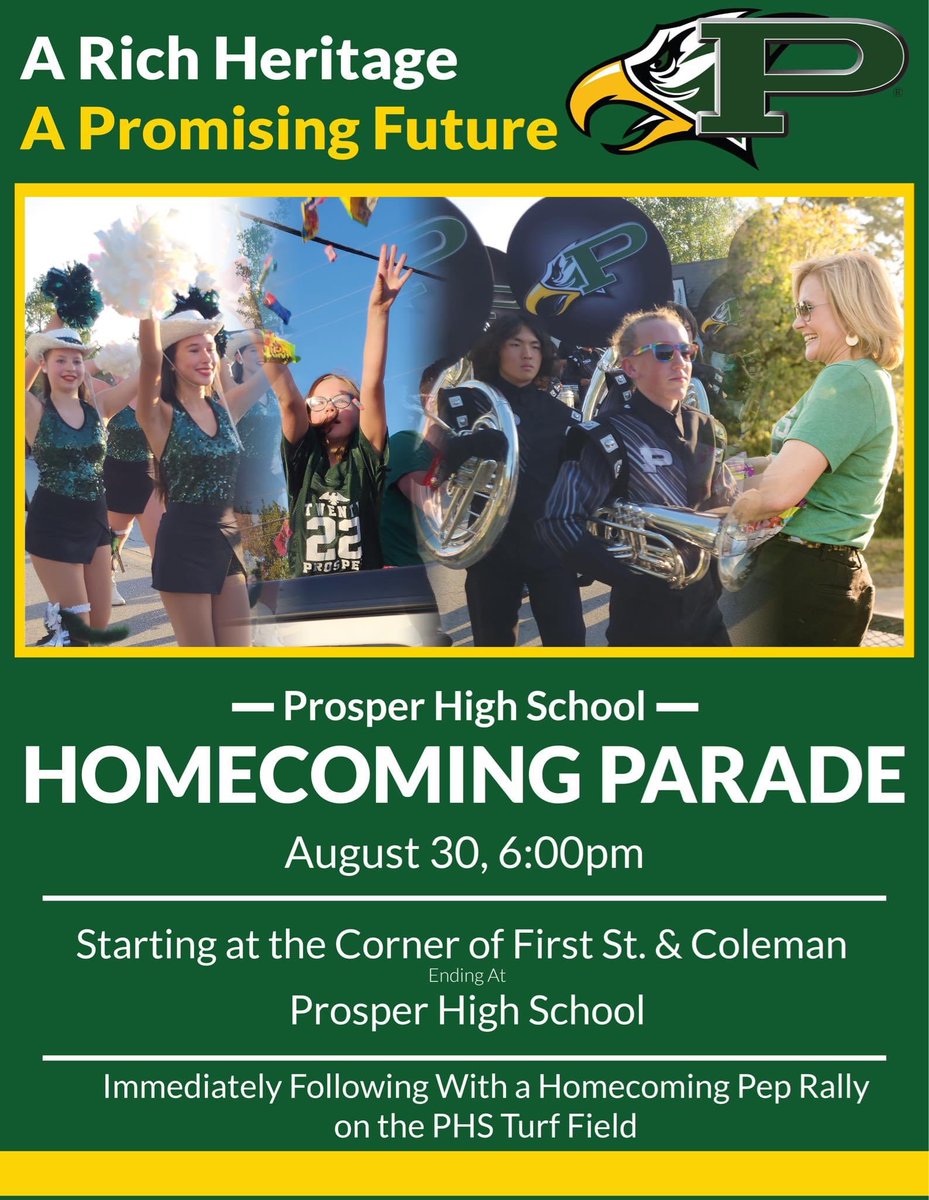 Prosper High School PTO tweet media