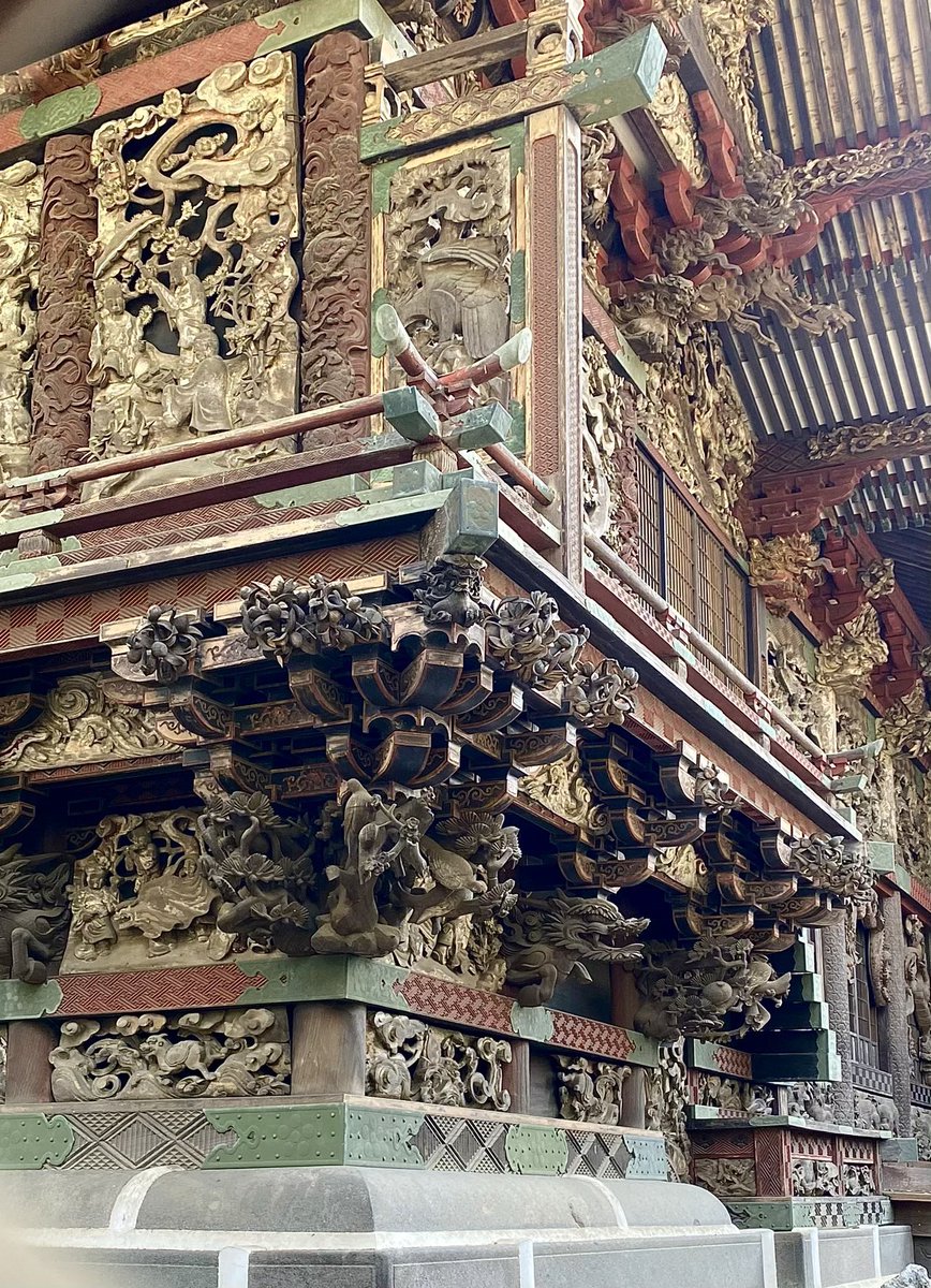ikkaisai's tweet photo. ＃神社仏閣 がトレンド入りしてますので、個人的にオススメな ＃群馬県 の彫り物ガッツリ系神社さんを挙げますね！
１枚目：伊勢崎神社（伊勢崎市）
２枚目：板倉雷電神社（板倉町）
３枚目：桐生天満宮（桐生市）
４枚目：半田早尾神社（渋川市） https://t.co/UakNwQkgJ6