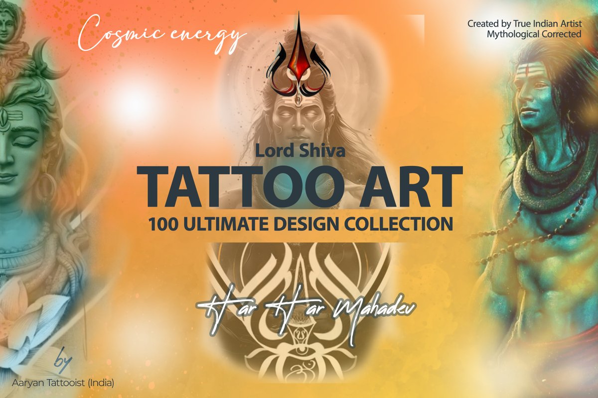 Aaryanstattoos's tweet photo. Looking for 100 Lord Shiva Tattoo Design Collection?
Here it is.
Ultimate Collection, Creative Art work &amp; Mythologically corrected by Indian Artists!
Click on link below:
https://t.co/JyAOJ0e1Nc https://t.co/dc0ibKnYEc