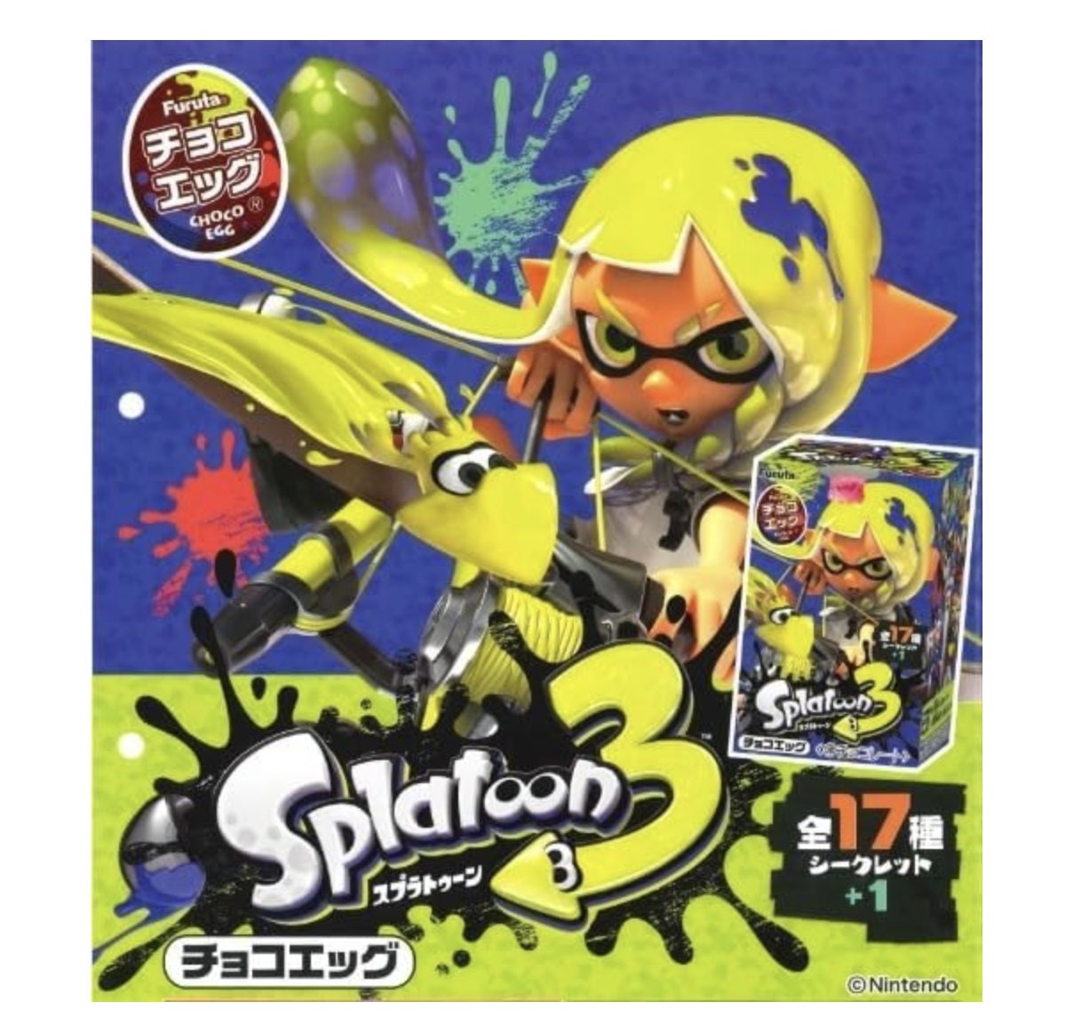 torikarasokuhou's tweet photo. 【速報】

スプラトゥーン3のチョコエッグが『全17種＋シークレットの合計18種類のフィギュア』で12月に発売決定🔥

過去作でも即売り切れとなった人気商品になるため、絶対に欲しい人は予約必須の商品です👀‼

Amazon
https://t.co/Lhz5IsuiSr

楽天
https://t.co/6WP8U5UebY https://t.co/eJpNXQWczj
