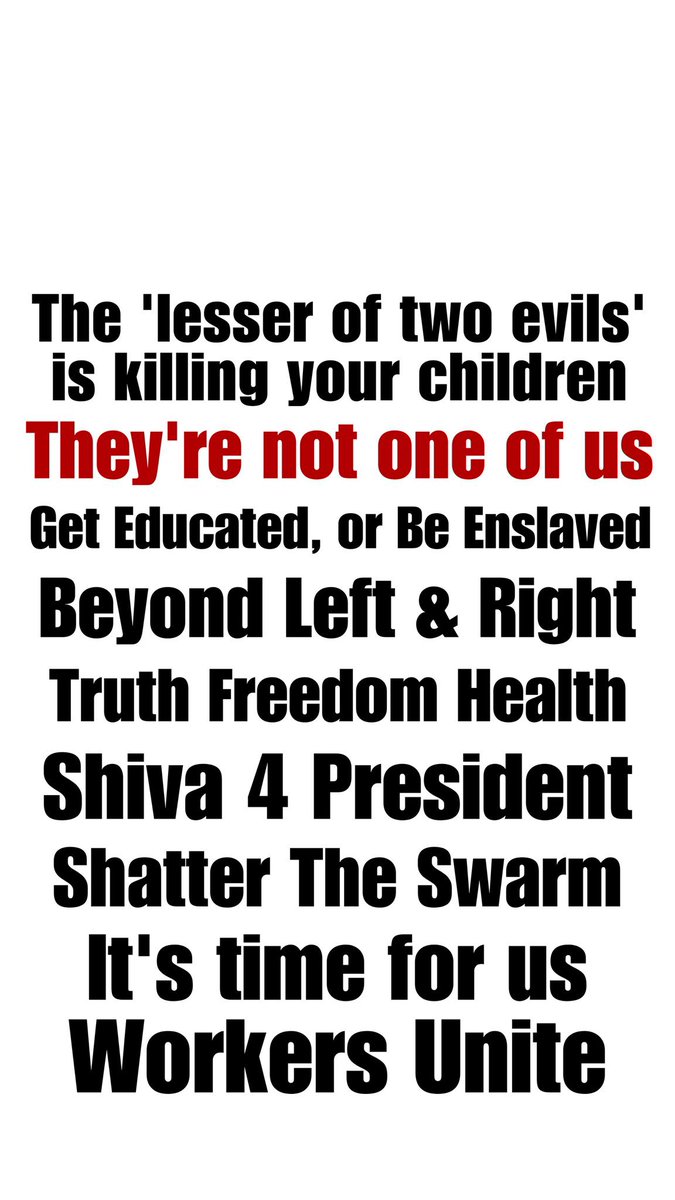 Welcome to join Dr. Shiva’s Town hall/Open house today!
RSVP: VASHIVA.com/orientation
Check out TruthFreedomHealth.com -learn to THINK beyond Left & Right
TFH is independent, bottoms up, ww movement of everyday ppl
Volunteer, donate: Shiva4President.com
Get a bumper sticker!
