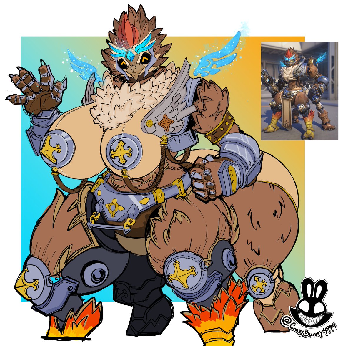 CrazyBunny4994's tweet photo. Griffin Orisa is Adorable.

#Overwatchnsfw #nsfw #robotgirl #orisa https://t.co/7BdqOwb0Fr