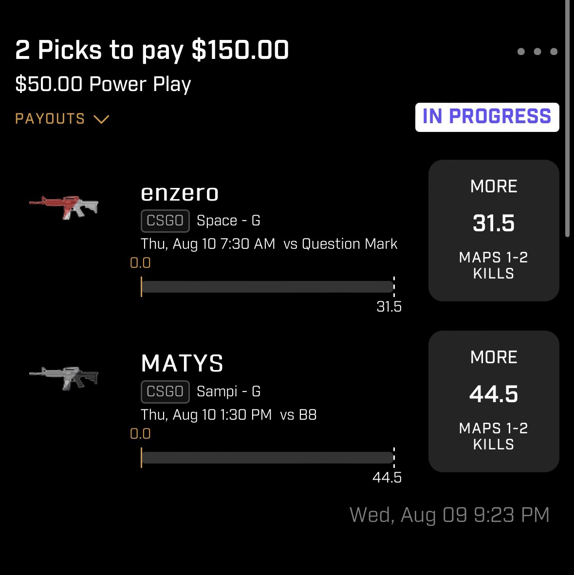 Gamblingfien's tweet photo. Wake &amp; Cash let’s run it back 😈🏧 #CSGO #Locks #Free #Matys #discord #CASH #PrizePicks #Underdogfantasy https://t.co/uVy3J3Cpb1