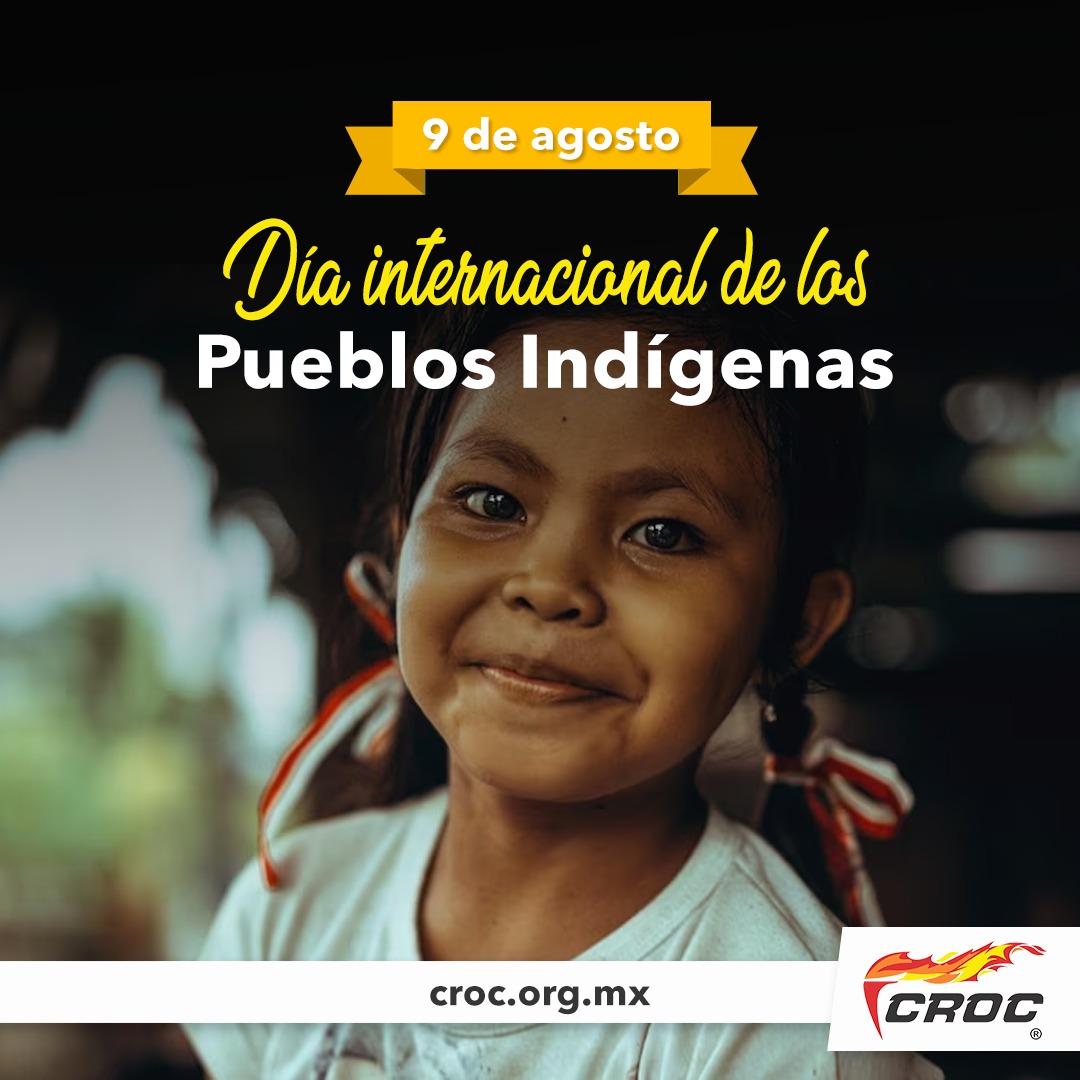 CROCContigo's tweet photo. Te compartimos que este año 2023 lleva el título de “Juventud Indígena, agente de cambio hacia la autodeterminación”, el cual reivindica la posición que deben ocupar los jóvenes Indígenas #CROCContigo #DiaInternacionaldelosPueblosIndigenas https://t.co/HP8bdJLmIj