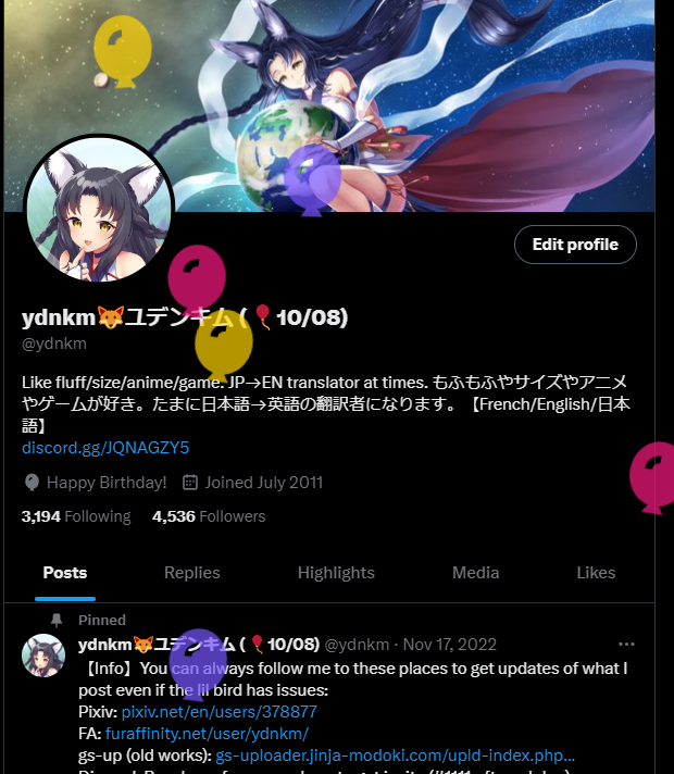 ydnkm🦊ユデンキム tweet media