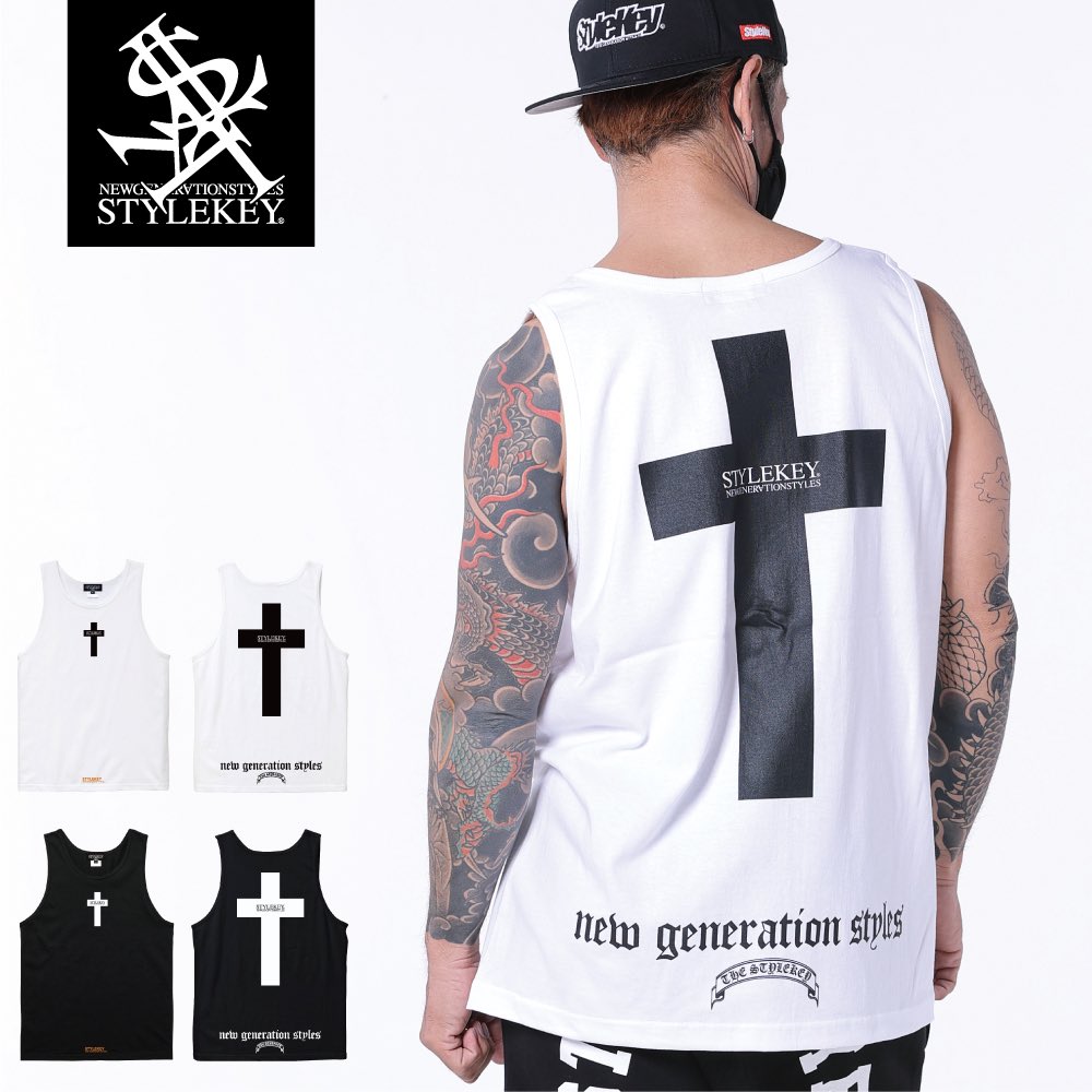 stylekey1999's tweet photo. ■ STYLEKEY® / CROSS BORN TANK TOP
スタイルキーから十字架をモチーフにしたクールなデザインが前後を主張するサマーシーズンに最適なタンクトップが登場。
■ 楽天市場店
https://t.co/63eOFNkLxN
■ ヤフー店
https://t.co/hzChV7tUkX
#STYLEKEY #スタイルキー #タンクトップ #ノースリーブ https://t.co/8Ra9PL1szD