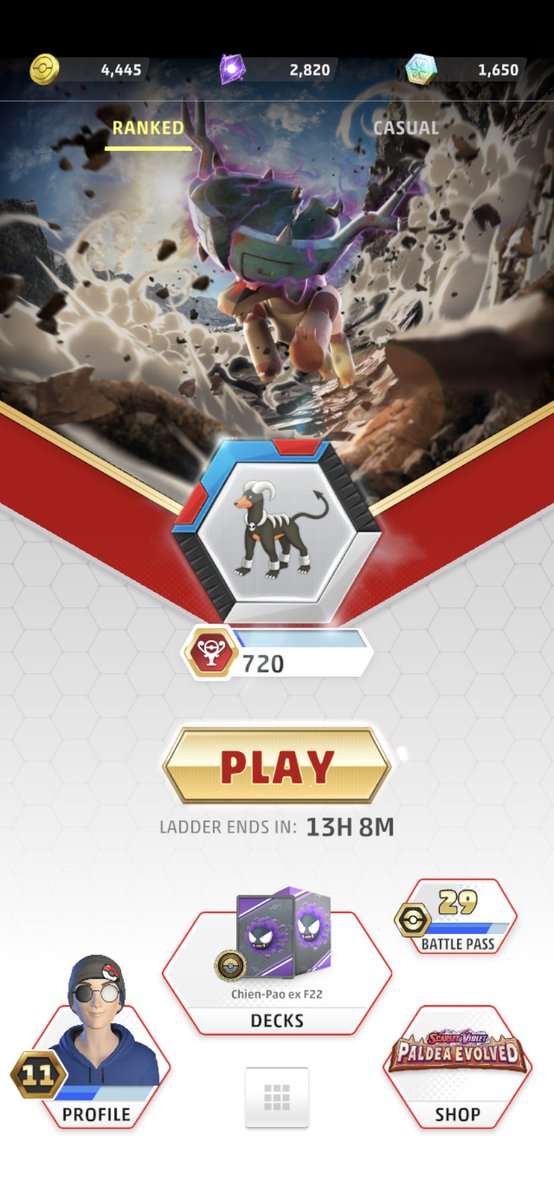 Fiideo22's tweet image. 1.00 am 🇦🇷 
Terminando de buscar subir un Rango mas 🥊
#Pokemon #TCG #TCGO 
#PokemonWorlds