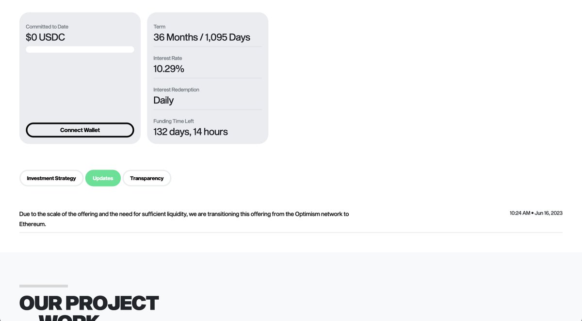 altafinance's tweet photo. @CCCandymaster Great question. Each Invest offering has an updates tab that, once fully funded, will be updated weekly with project and offering updates: https://t.co/fnuxLQOGFM