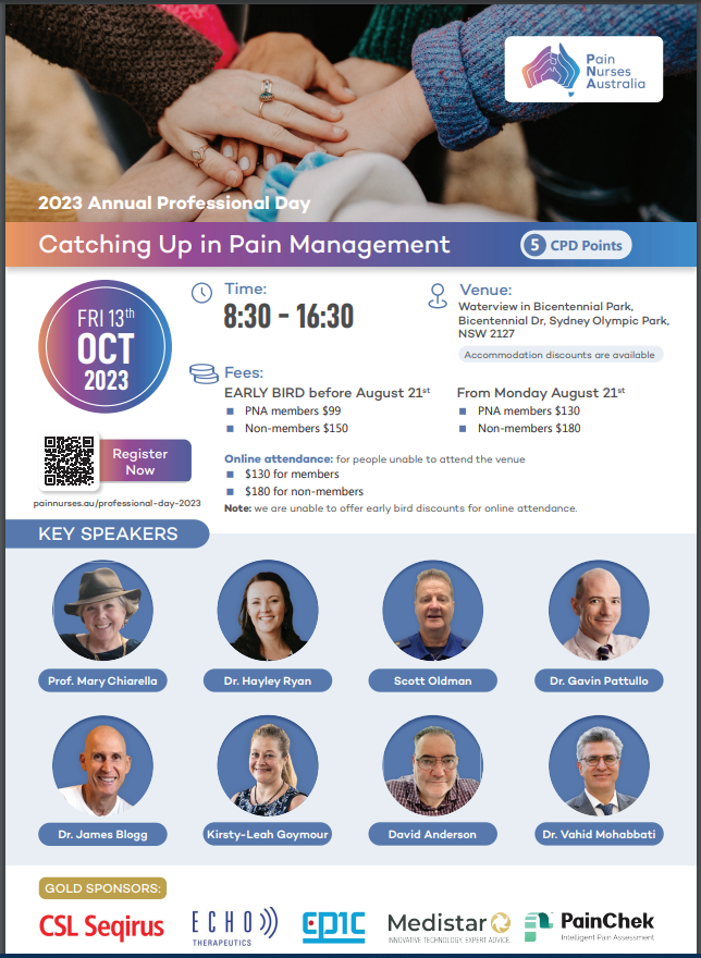 PainNursesAus's tweet photo. 🔑Front Line #Pain Management by Paramedic Specialist Scott Oldman 🚑 🩺

Join Pain Nurses Australia and upgrade your skills 🌐

Mark your calendar: Oct 13th in Sydney  🔗

Register today! 🎟️ https://t.co/APjAP9r9fp https://t.co/GHVKKfrkk2