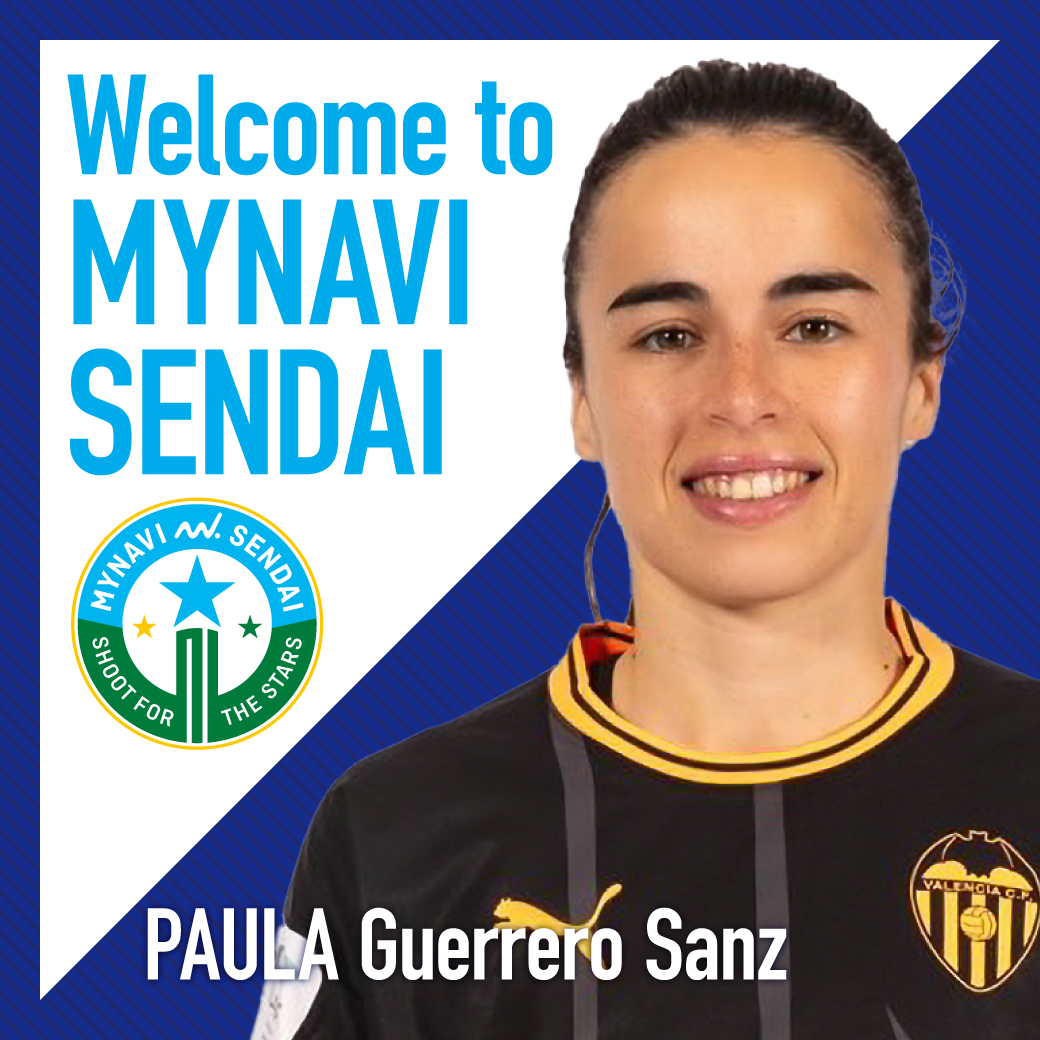 🔵完全移籍加入のお知らせ🟢

バレンシアより #パウラ・ゲレーロ・サンズ 選手が完全移籍で加入することが決定しましたのでお知らせします。
※入国後、メディカルチェックのうえ正式契約を行います。

❇️詳細・選手コメントはこちら❇️
mynavisendai-ladies.jp/news-club/2023…

#mynavisendai