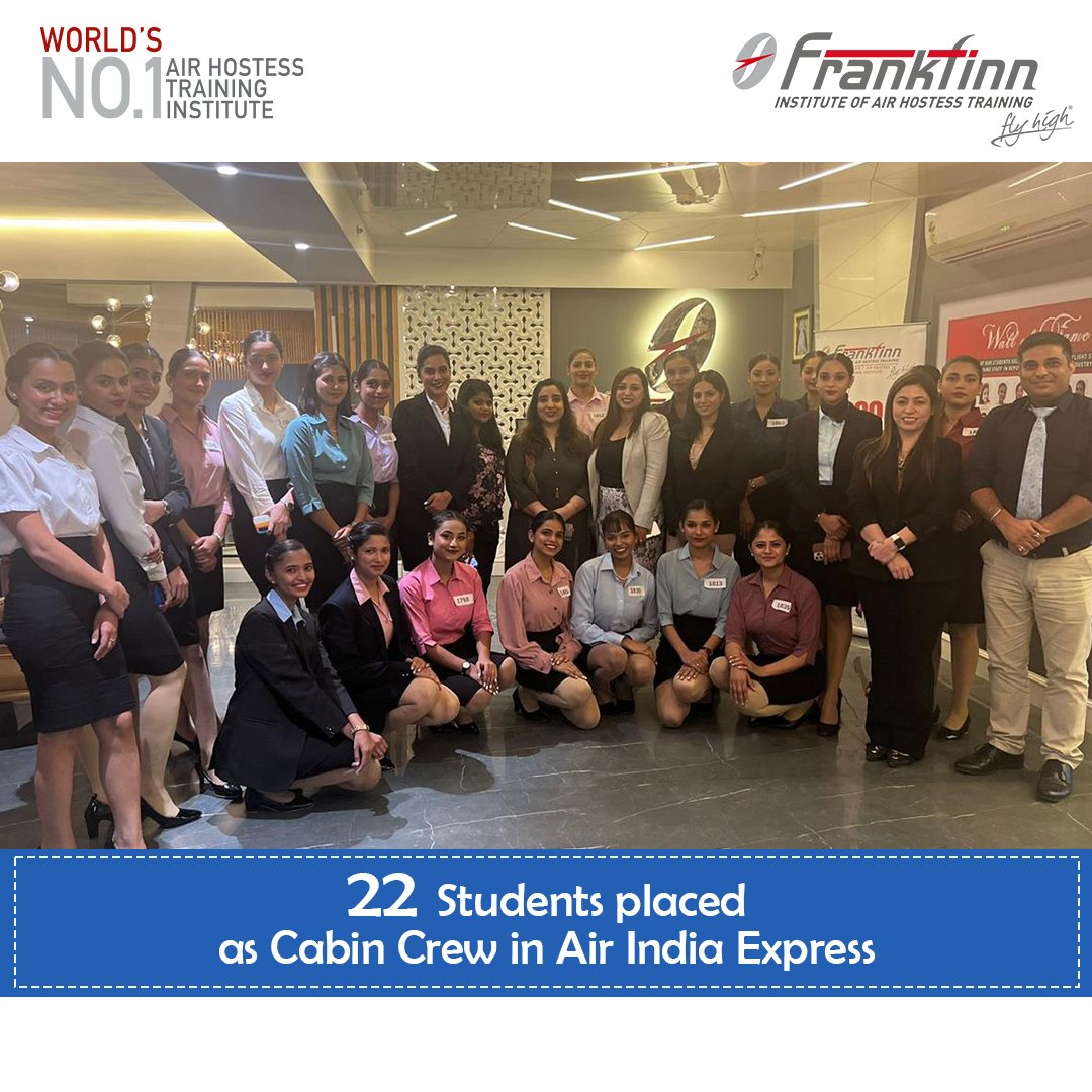 _FlyHigh's tweet photo. Put your best efforts & remember a great career awaits you.
Congratulations to our students from Rajouri Garden Centre, as they take their first step towards their dream career βοΈ
#Placement
#Frankfinn #FlyHigh #FlyHighWithFrankfinn #India #FrankfinnStudent #AirIndiaExpress https://t.co/6wRIJEOIse