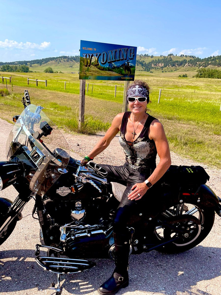 Rode to Devil’s Tower today on my 2012 HD Softail Slim, AKA CatMobile.  These are some EPIC rides!  If you love motorcycles but haven’t been to Sturgis, you need to go! #sturgis2023 #Sturgis #softail #americanstories #survivingmann