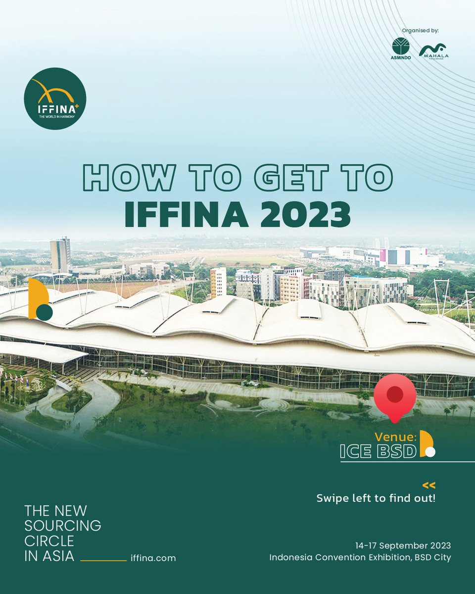 IFFINA_id's tweet photo. Navigating your way to IFFINA has never been easier. Whether you’re traveling by car or public transport, there are a lot of ways to reach the venue without going through any hassle.
Your convenience is our top priority. Join us at #IFFINA2023 https://t.co/kBaCLVQnC9