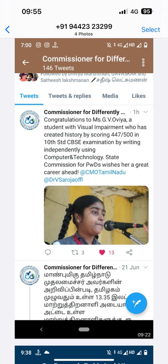 AshishThatte's tweet photo. Such an inspiring story GV Oviya! She just cleared foundation exam. She is special because she has no vision in her eyes. Salute to this young lady and best wishes for future. @PMOIndia @nsitharaman @DrBhagwatKarad @ICAICMA @CMAPappan. Thanks TCA Prasad Sir for giving info https://t.co/kFKIrqUmgd