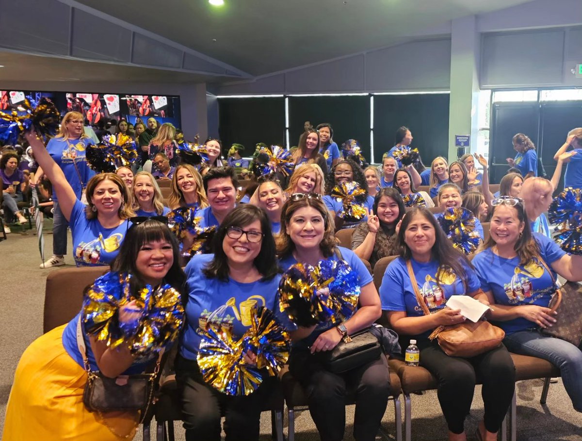 collegewood_el's tweet photo. Such an inspiring morning at our Walnut Valley welcome back. Dr. Taylor delivered message about this year's theme "Unleashing the greatness in you." Alyssa Ibarra was on hand to sing for us. 💗 #unleashthegreatnessinyou #welcomeback2023 https://t.co/teQHJoEfVM