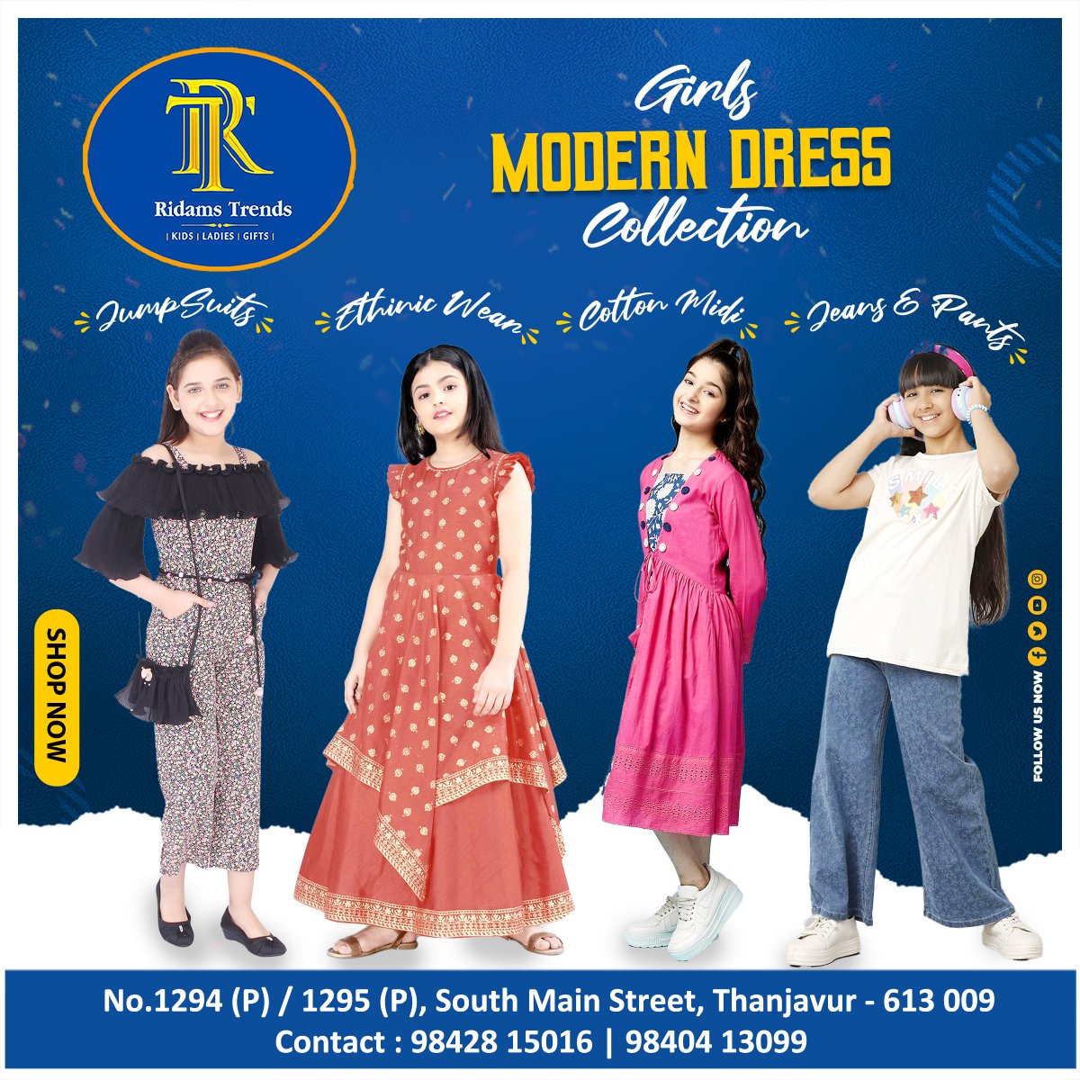 RidamsTrends's tweet photo. " 𝗥𝗶𝗱𝗮𝗺𝘀 𝗧𝗿𝗲𝗻𝗱𝘀 " #RidamsTrends #kids #gifts #ladieswear #ladies #kidswear #returngifts #Thanjavur #tanjore #Tn49  #Ridams_Trends #latesttrends #kidscollection #womensfashion #womenswear #apparel #women #saree #chudidhar #salwarsuit #cottonsaree #kurtis https://t.co/k3H658xowD