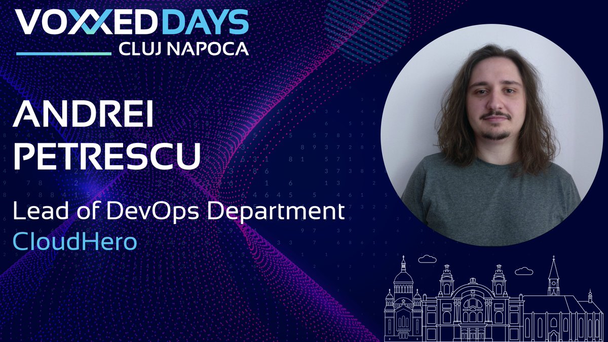 Happy to welcome Andrei Petrescu to the fifth edition of <a href="/VoxxedCluj/">Voxxed Cluj Napoca</a> with a full-day #workshop about #Kubernetes. Head of DevOps at <a href="/cloud_hero/">CloudHero | The DevOps Experts</a>, he is helping companies worldwide to adopt #AWS, #Kubernetes &amp; cloud-native technologies.
Save your spot ➡ romania.voxxeddays.com/voxxed-days-cl…