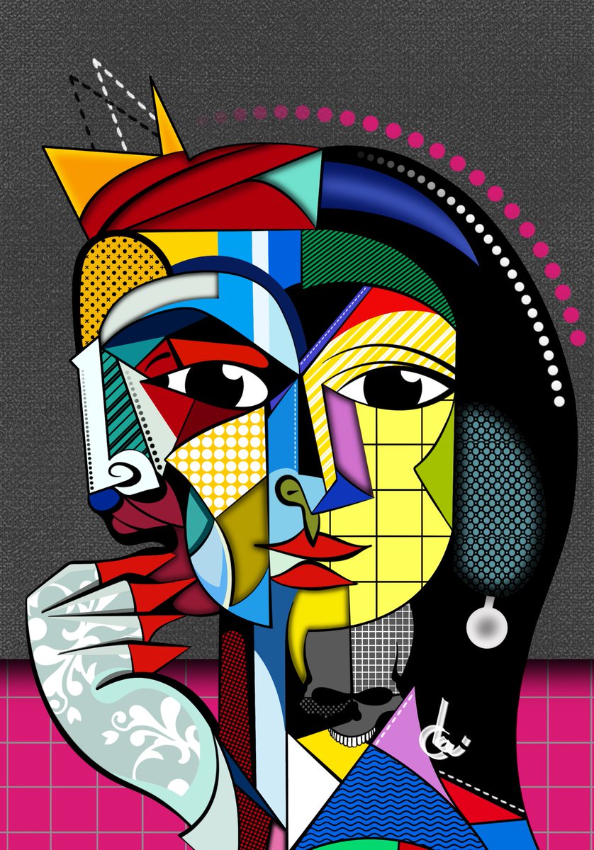 c____la's tweet photo. Gm all!
Each of us carries within a fascinating duality, a subtle blend of #light and #darkness.
It's this balance between good and evil that shapes us and makes us #human.
#InnerDuality #GoodAndEvilWithinUs #nftart #cubism #NFTCommunity #nftcollector https://t.co/IYdHuCjW56