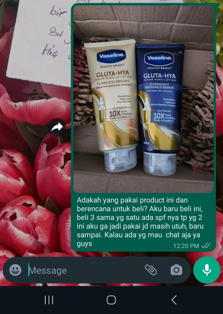 eaYajnoteaj's tweet photo. Want to sell vaseline Gluta Hya https://t.co/x0aUCWQXUN