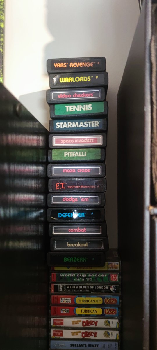 RetroGamingRev1's tweet photo. Some Atari classics have been added to the gaming floor in #RGRTowers.
#atari #et #yarsrevenge #breakout #combat #defender #dodgeem #mazecraze #pitfall #spaceinvaders #starmaster #tennis #videocheckers #warlords #retrogames #retrogamingrevival #retrogamer #retrogaming #gaming https://t.co/00PA5aqJ3w