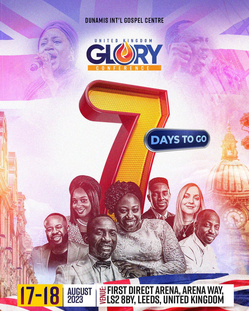 dunamis_london's tweet image. “For the earnest expectation of the creature waiteth for the manifestation of the sons of God”. Rom 8:19❤️‍🔥

*7 DAYS TO GO!!!!*🔥🔥🔥🔥🔥

*UNITED KINGDOM 🇬🇧GET READY FOR THE MIGHTY MOVE OF GOD AT THE GLORY CONFERENCE!* 🔥 🔥 🔥 🔥 

#Christian #Powerful #DrPaulEnenche