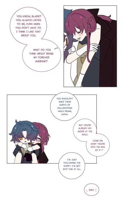 Dinner Party - Fake marriage: Epilogue #HonkaiStarRail #Kafka #Blade #Kafblade