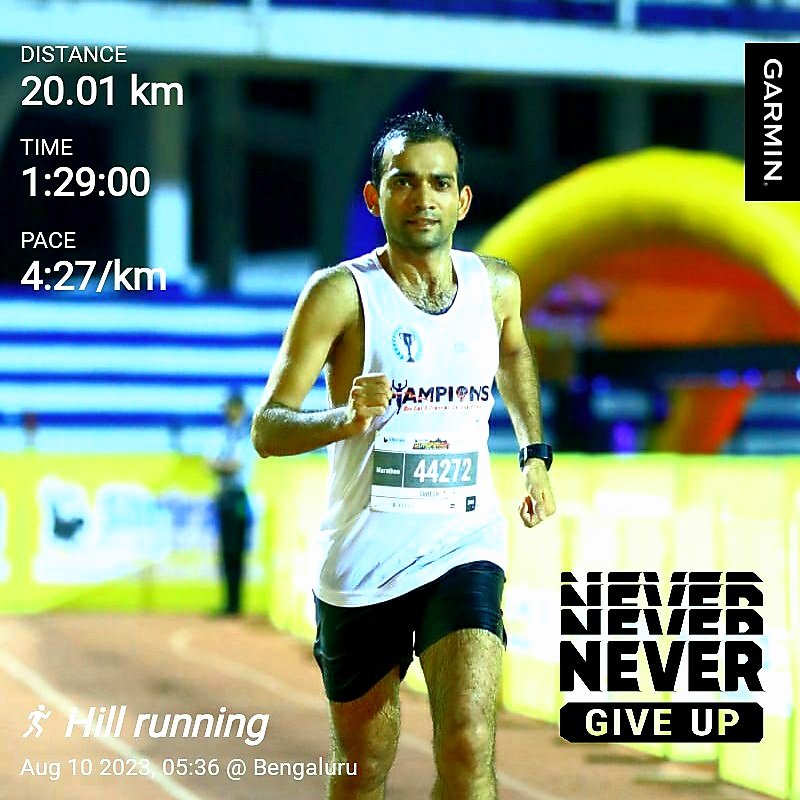 Runningrathod26's tweet photo. Be proud you survived the days you thought you couldn't. You're strong don't forget that.
20k hill running for the day.
Hills always make you humble πββοΈ
@suneelkoyi @manjudb #Joyofrunning #keepshowingup #hillruning #nevergiveup #marwarirunner #PaceMakers #teamgoals #noexcuses https://t.co/Hc28kYoAQh