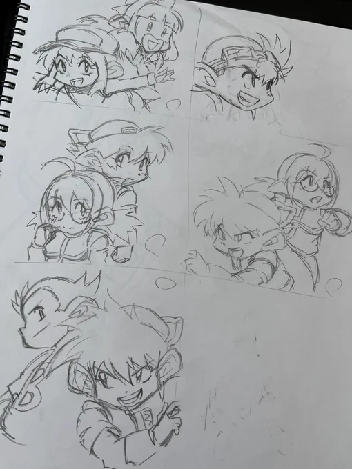 たぶんオンリーイベントの時に頒布した色紙の下書きが出てきた😏 #レツゴ