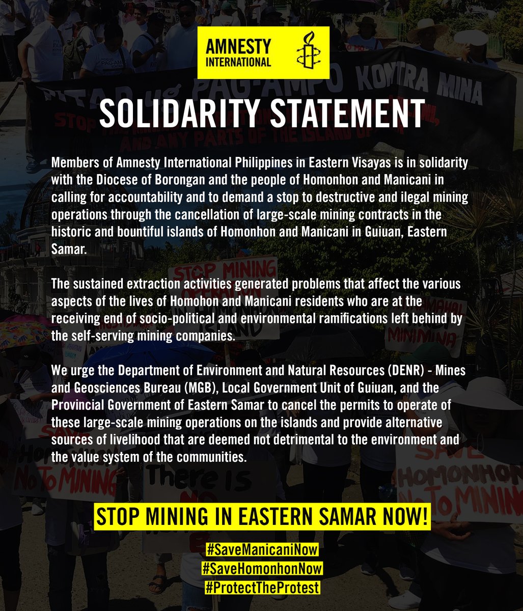 jerxtapose's tweet photo. #SaveManicani
#SaveHomonhon
#NoToMining
#SamarIpamanaWagIpamana
#ProtectTheProtest https://t.co/C2GcEjxaFz