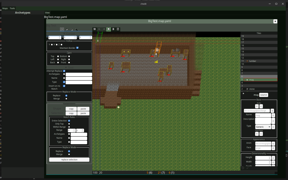 kts_kettek's tweet image. While we're at it, here's the WIP editor for Chimera RPG written using #wails, #svelte, and #golang.