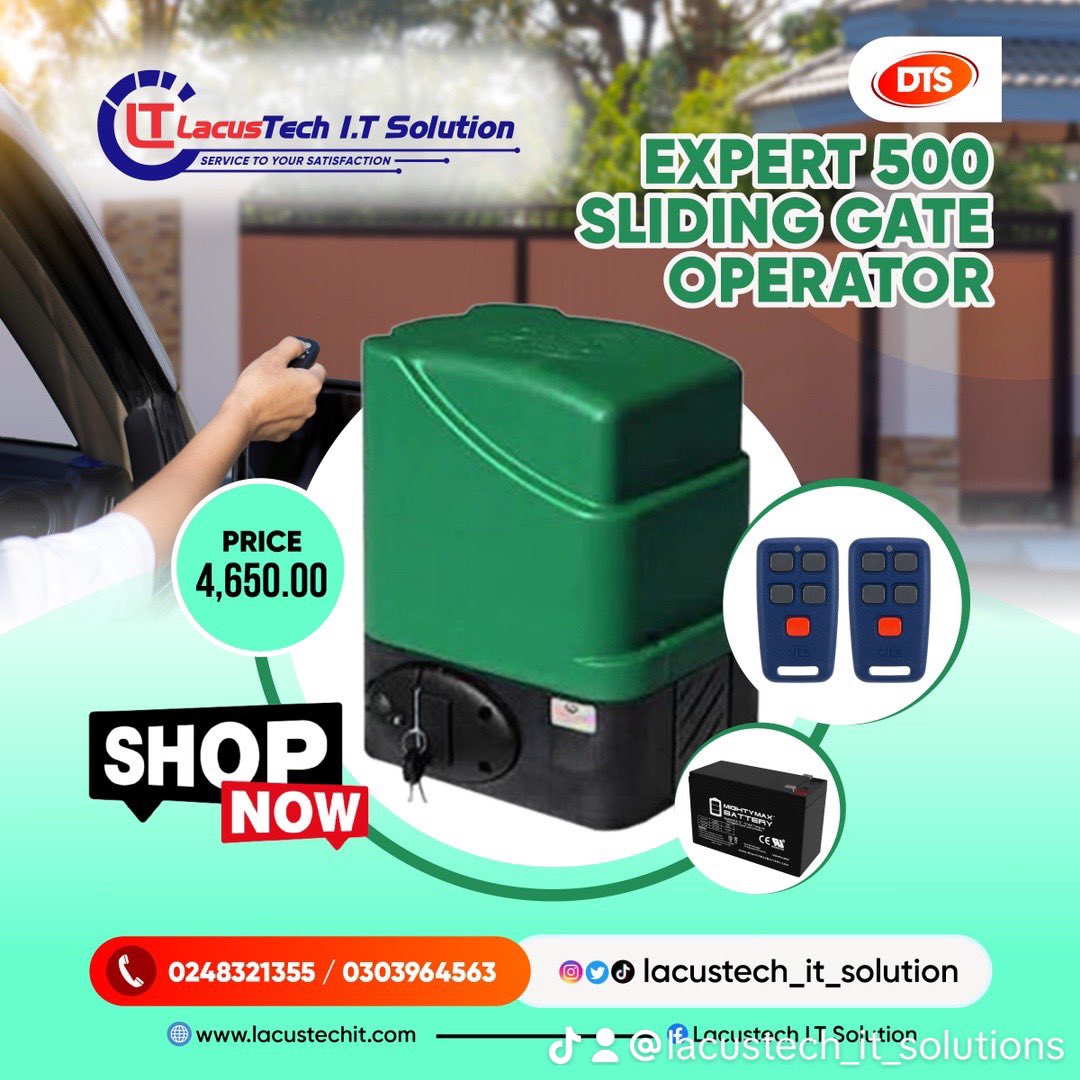 djlacuna1's tweet photo. Lacustech I.T Solution is your number one shop for all your home Smart Electronics Device for all security needs..

Electric Fence
Merlin 4 Energizer
JVA Z14k Energizer 

Gate Motor DTS 
Expert 500
Elite 600

CCTV Systems
Smart Cameras
Solar 4g Cameras
Hikvision https://t.co/QSgYgVcgic