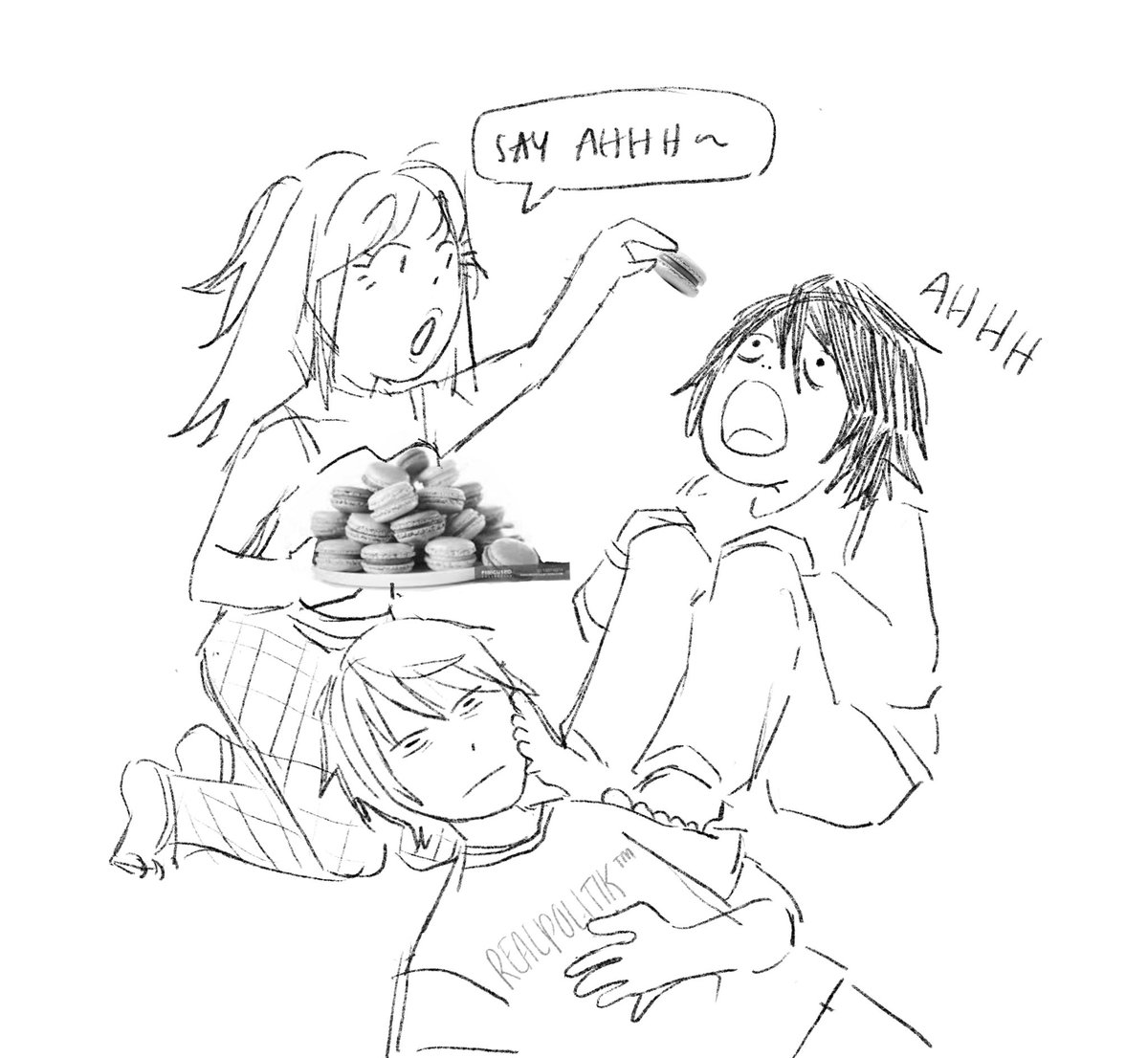 wockpurz's tweet photo. head in ur gfs lap, bfs toes on ur face #DEATHNOTE https://t.co/2SOwrvcXpb