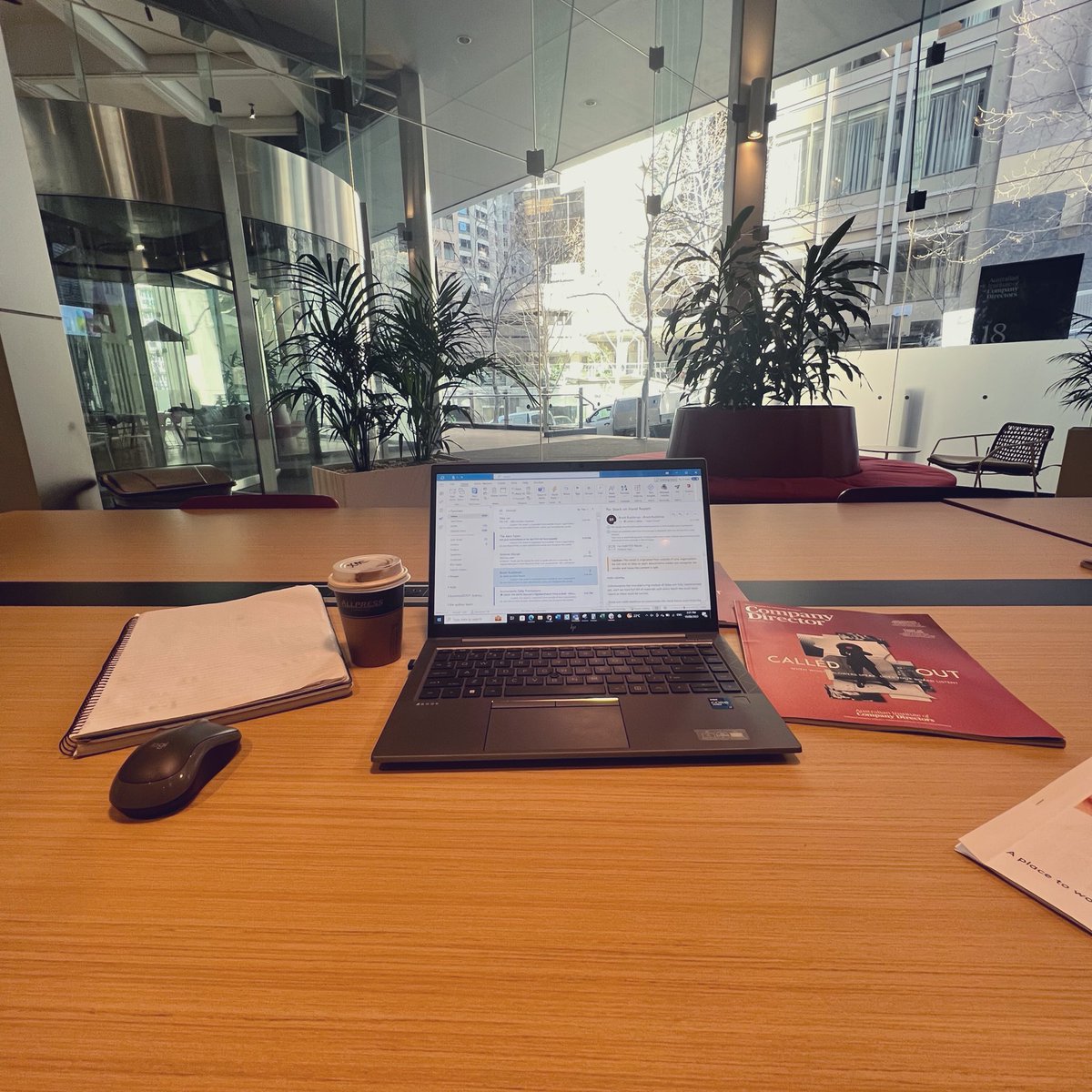 My office away from the office!
Thanks <a href="/AICDirectors/">AICD</a> Sydney for making it super easy to keep working in between meetings and lunches!