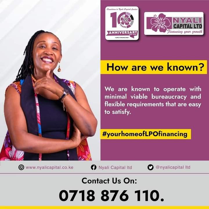 Nyalicapital's tweet image. How are we known? What are we known for? What comes to mind when our name is mentioned? We are known to operate with minimal bureaucracy and flexible requirements during application of finance by our customers. 

 #LPOFinancing #reputation