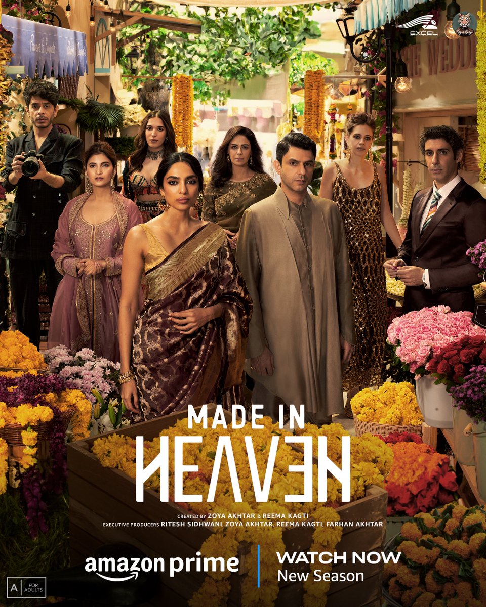 #MadeInHeavenOnPrime S2 is OUT NOW! bit.ly/MadeInHeavenOn… @PrimeVideoIN @madeinheaventv @sobhitaD #ArjunMathur @jimSarbh @kalkikanmani @ShashankSArora @ActorVijayRaaz @IshwakSingh #ZoyaAkhtar @kagtireema @nitya_mehra @alankrita601 @ritesh_sid @ghaywan @J10Kassim @vishalrr…