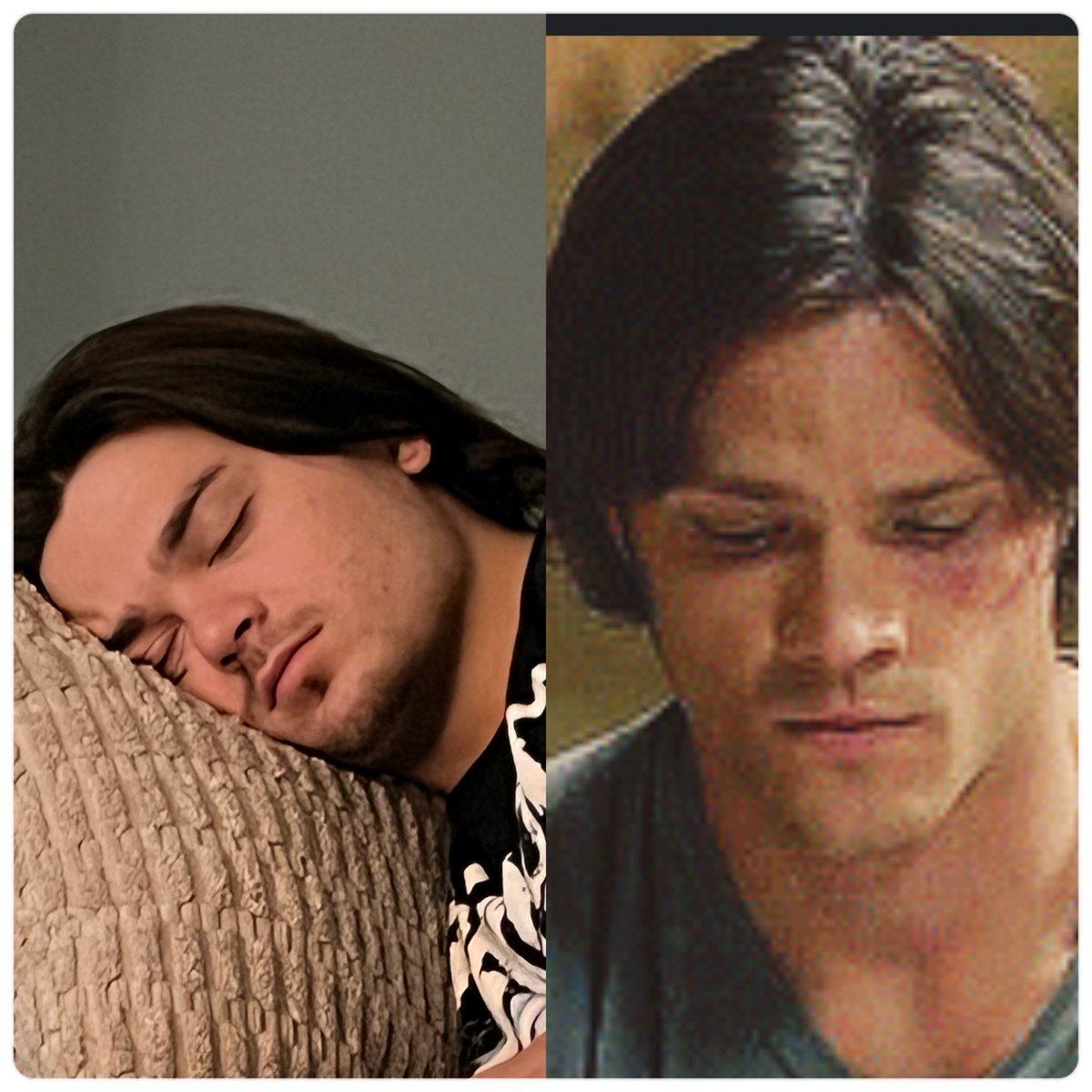 karabaetini's tweet photo. Why does my cousin look like Sam Winchester @jarpad https://t.co/NM2TpP7icX