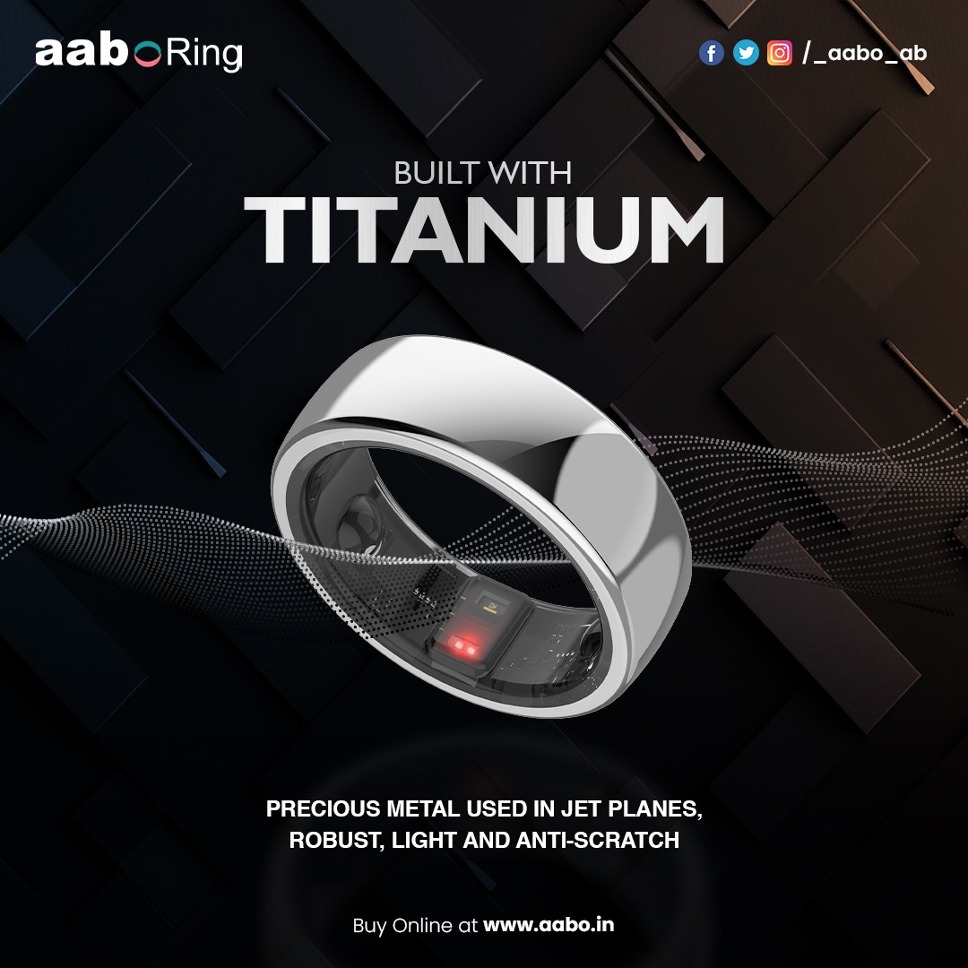 aabo_in's tweet image. Introducing the Aabo Ring: Your  circle of health and wellness. 

Crafted with Titanium – the Same Metal Used in Jet Planes.

#AaboRing #MedicalInnovation #TitaniumStrength #LightweightDesign #ScratchResistant #HealthcareUpgrade #FutureOfHealth #StrongAndDurable #InnovativeDesign