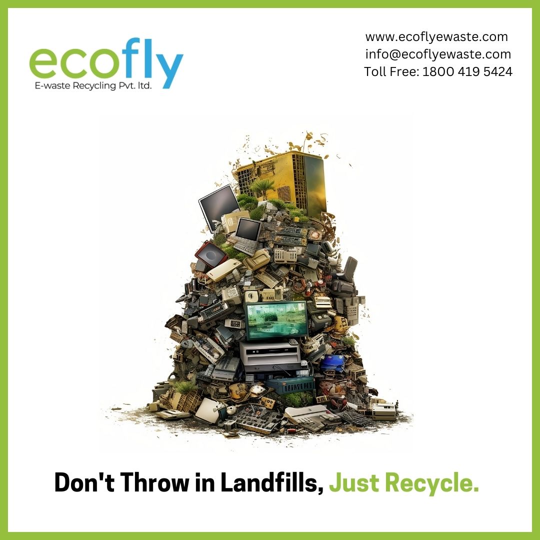 Choose a Sustainable Future: Keep Waste Out of Landfills! ♻️🌎  
#GoGreen #ReduceReuseRecycle  #SustainableLiving #ThinkBeforeYouTrash #EnvironmentalResponsibility #NoToLandfills #BeEcoFriendly #WasteLessLiveMore #ProtectOurPlanet #Ecoflyewaste  #ewaste #recycle #recycling