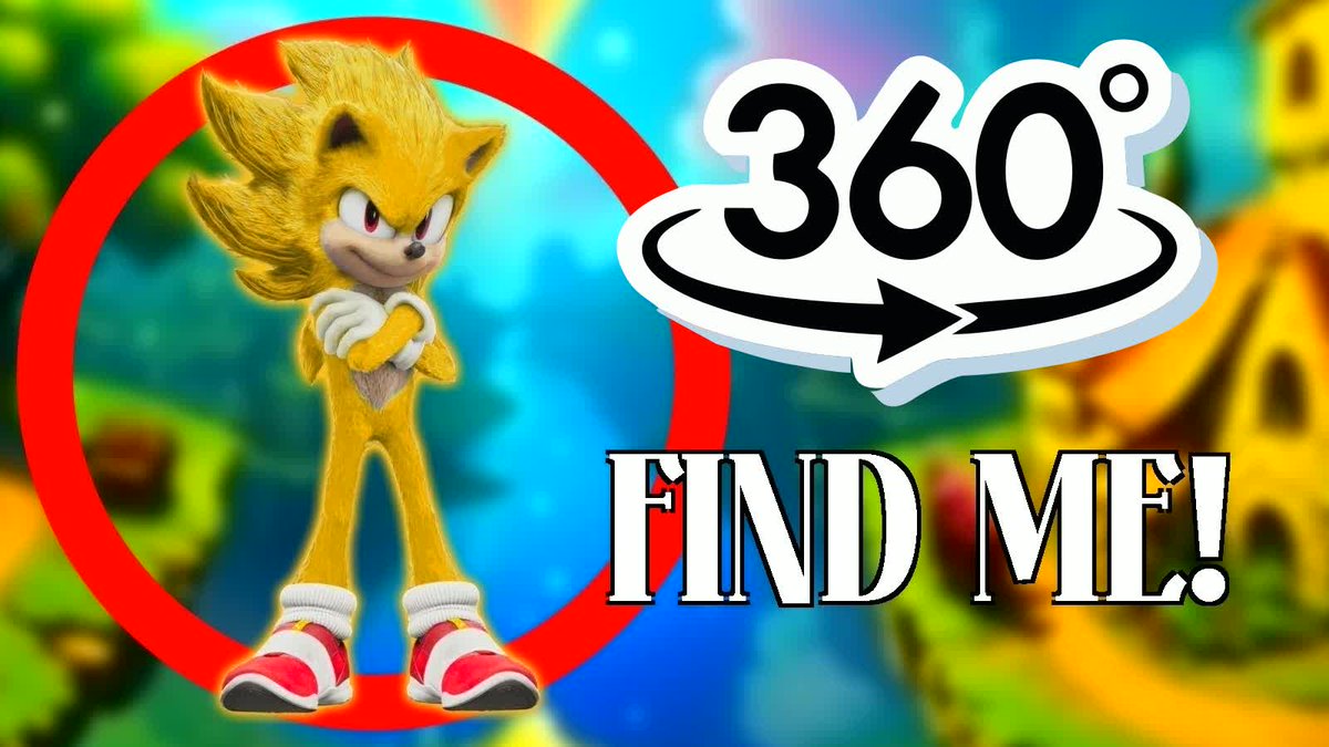 GrinchYoutube's tweet photo. https://t.co/ZUdO7W2oob

An extraordinary 360° virtual reality challenge awaits you! You have to find Super Sonic in this VR Hide-and-Seek. Are you ready for the challenge?  #VRLife #SuperSonic #VRChallenge #360Video #4K https://t.co/Wcuygn8qvY