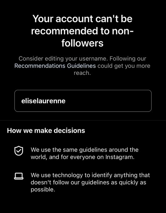 my username goes against instagrams terms of service ☺️ ITS MY NAME https://t.co/2qe442w9By