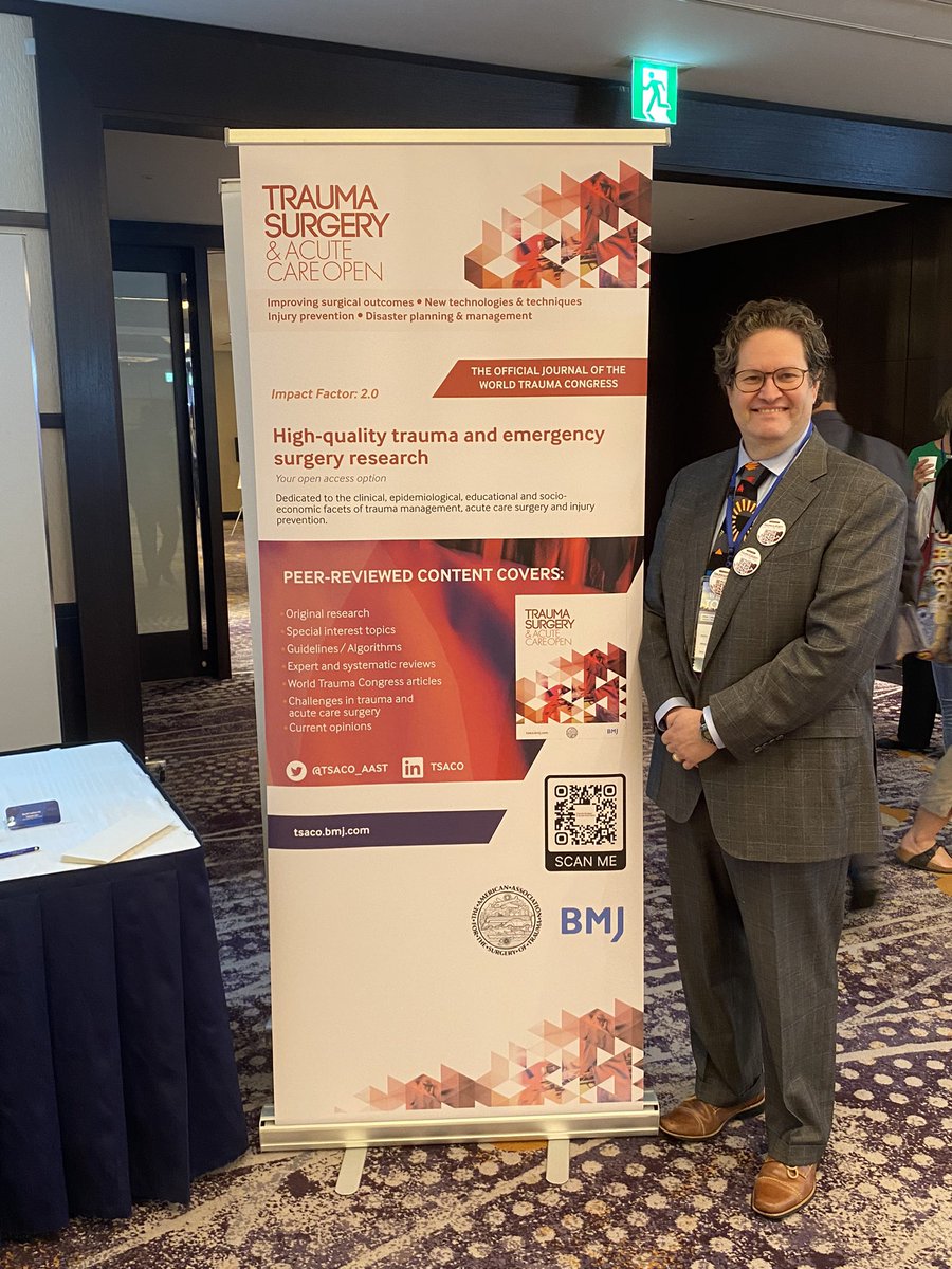 <a href="/jnahmias1/">Jeff Nahmias MD MHPE FACS FCCM</a> <a href="/NicoleBLyonsMD/">Nicole Lyons, MD</a> <a href="/TSACO_AAST/">Trauma Surgery & Acute Care Open (TSACO)</a> <a href="/TraumaBerg/">Arthur Berg</a> <a href="/NicholasNamias/">Nicholas Namias</a> <a href="/jpmeizoso/">Jonathan Meizoso, MD, MSPH, FACS</a> <a href="/DrChadTHOR/">Chad THORson, MD, MSPH 🔨</a> <a href="/JESola1/">JS</a> <a href="/docmartin22/">Matthew Martin, MD, FACS, McRIB</a> <a href="/rbarbosa91/">Ron Barbosa MD FACS</a> <a href="/CPark_MD/">Caroline Park MD, MPH</a> <a href="/lucywhatisee/">Lucy Nguyen</a> <a href="/JuliaColemanMD/">Julia R Coleman, MD MPH FACS</a> <a href="/tinagaarder/">tina gaarder</a> <a href="/Ephava727/">Ephava</a> <a href="/kadtraumamd/">Kimberly Davis</a> Come find me in person to talk about the journal and get your own button. World Trauma Congress #WTC2023 is underway and #TSACO is the official journal. Other editorial board members here in Tokyo, Japan too- <a href="/LisaMKnowlton/">Lisa Knowlton</a>, Ajai Malhotra, Jen Gurney, and more.