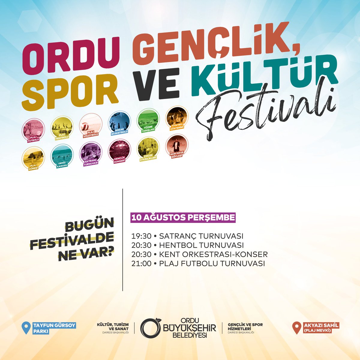 Bugün festivalde ne var ? Perşembe günü etkinliklerimize tüm komşularımızı bekliyoruz ❤️