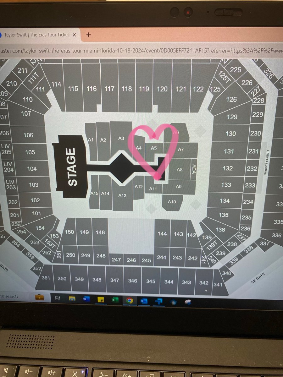 amandajmcclain's tweet photo. FLOOR ROW 1!!!!???! Screaming crying throwing up 🤯🤩😭😭😭🫶🏼 I still am in disbelief and so so blessed and lucky holy wow. See you again next year Taylor #ErasTourMiami @taylornation13 @taylorswift13 https://t.co/VOi8Uzh85o
