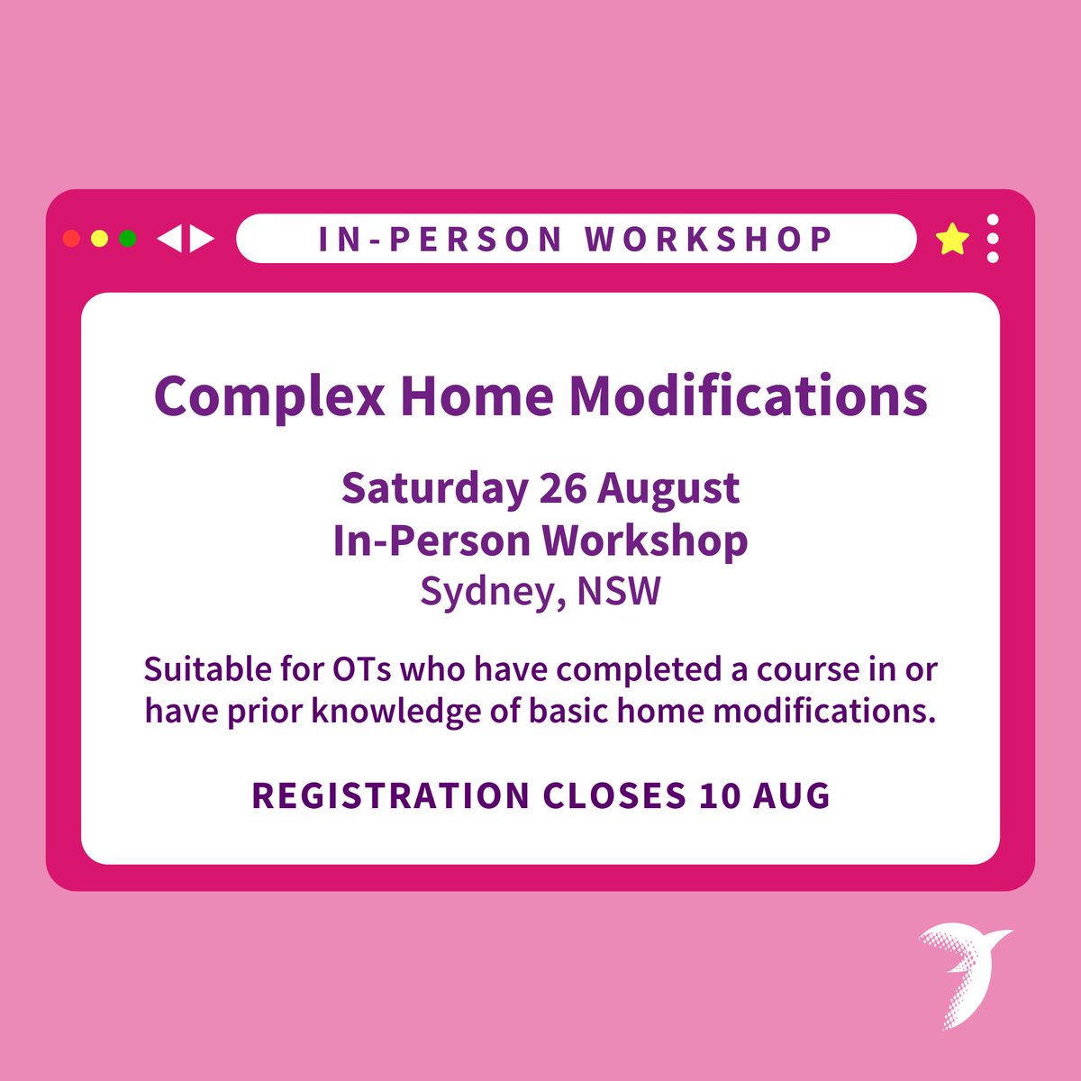 otaust's tweet photo. Have you planned your CPD calendar for the rest of 2023? ποΈ
Browse upcoming workshops delivered in a range of mediums, in practice areas across the profession. Members receive discounted pricing on OTA CPD as one of the #BenefitsOfBelonging. Learn more: https://t.co/ugJCITWvhh https://t.co/5Ea7QTAoQ2