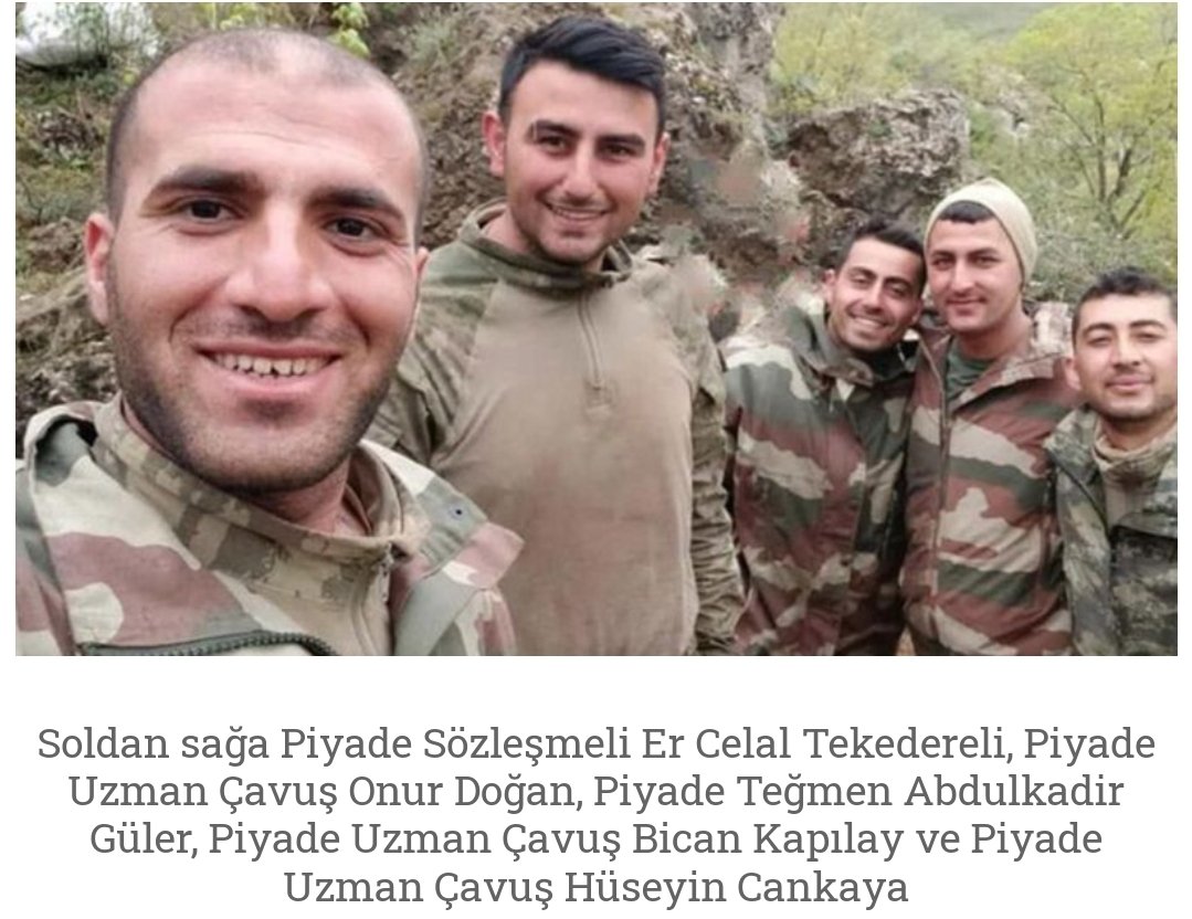 Şehit askerlerimize Allah dan rahmet ailelerine başsağlığı diliyorum. Milletimizin başı sağ olsun. 🇹🇷🇹🇷🇹🇷🇹🇷🇹🇷