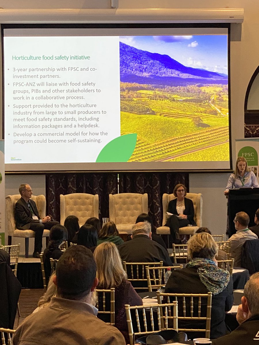 FPSC_ANZ's tweet photo. Bianca Cairns from @Hort_Au announced the Horticulture Food Safety Initiative at #fpsconference2023 https://t.co/nIuPoSVt3N